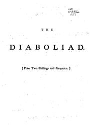 Cover of The Diaboliad, a Poem: Dedicated to the Worst Man in His Majesty's Dominions by William Combe