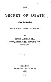 Cover of: The Secret of Death: (From the Sanskrit.)