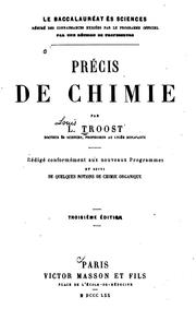 Cover of: Precis de chimie