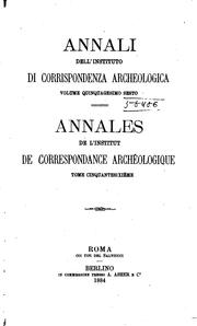 Cover of: Annali by Deutsches Archäologisches Institut