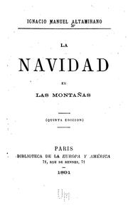 La Navidad en las montañas by Ignacio Manuel Altamirano