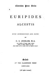 Cover of: Alcestis by Euripides