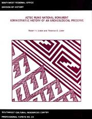 Cover of: Aztec Ruins National Monument by Robert Hill Lister