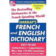 Cover of: Harrap's French and English dictionary.