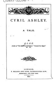 Cover of: Cyril Ashley: A Tale