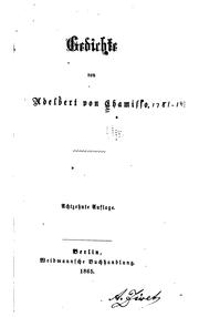 Cover of: Gedichte von Adelbert von Chamisso