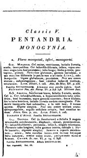 Caroli a Linné ... Systema vegetabilium secundum classes, ordines, genera, species: Cum .. by Carl Linnaeus