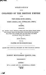 Cover of: Statistics of the Colonies of the British Empire ...: From the Official Records of the Colonial ...