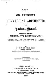 Cover of: The Crittenden Commercial Arithmetic and Business Manual ...