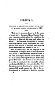 Cover of: Sermons and Prayers, Delivered in the City of Philadelphia