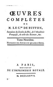 Cover of: Oeuvres complètes