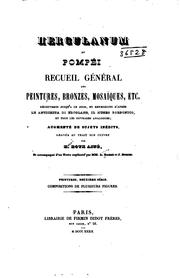 Cover of: Herculanum et Pompéi: recueil général des peintures, bronzes, mosaïques, etc ...