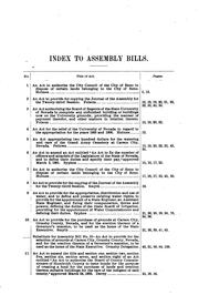 Cover of: Journal of the Assembly of the ... Legislature of the State of Wisconsin