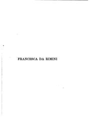 Cover of: Francesca da Rimini: tragedia