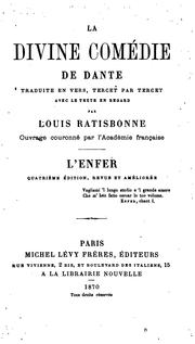 Cover of: La divine comédie by Dante Alighieri