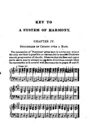 Cover of: A System of Harmony: Founded on Key Relationship, by Means of which a ...