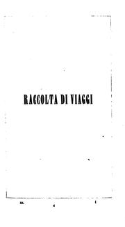 Cover of: Raccolta di viaggi dalla scoperta del nuovo continente fino a' di nostri by Francesco Constantino Marmocchi