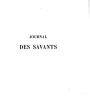 Cover of: Journal des savants by Académie des inscriptions & belles -lettres (France ), Institut de France