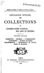 Cover of: Catalogue des collections