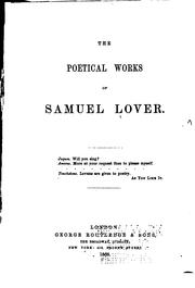 Cover of: The Poetical Works of Samuel Lover