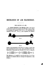 Cover of: Mechanics of Air Machinery