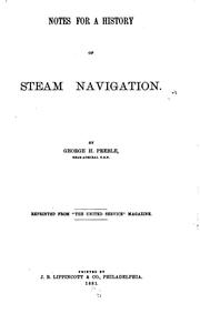 Cover of: Notes for a History of Steam Navigation
