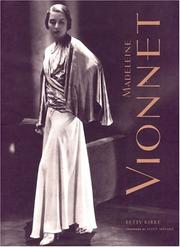 Cover of: Madeleine Vionnet by Betty Kirke