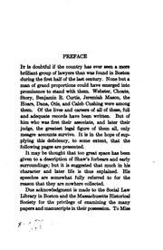 Cover of: Lemuel Shaw, Chief Justice of the Supreme Judical Court of Massachusetts ...