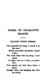 Cover of: The Poems of Charlotte Bronte (Currer Bell).