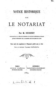 Notice historique sur le notariat by M. Ducruet, Revue catholique des Institutions et du Droit , Jean Jacques Guillaume Ducruet