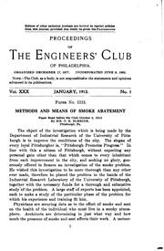 Cover of: Proceedings of the Engineers' Club of Philadelphia