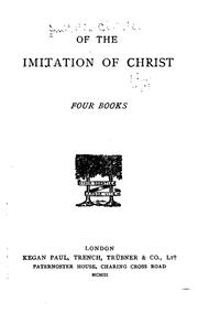 Of the Imitation of Christ: Four Books cover