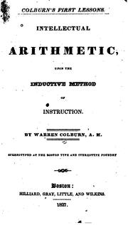 Cover of: Intellectual Arithmetic: Upon the Inductive Method of Instruction