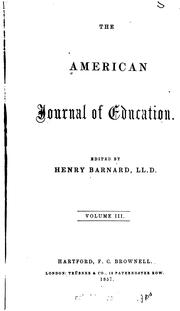 Cover of: The American Journal of Education