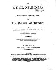 The Cyclopædia: Or, Universal Dictionary of Arts, Sciences and Literature by Abraham Rees