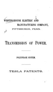 Cover of: Transmission of Power: Polyphase System : Tesla Patents by Nikola Tesla