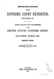 Cover of: Supreme Court Reporter by Robert Desty, United States. Supreme Court., West Publishing Company