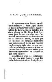 Cover of: Obras de Don Félix José Reinoso...
