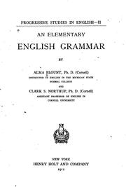 An Elementary English Grammar by Alma Blount, Clark Sutherland Northup