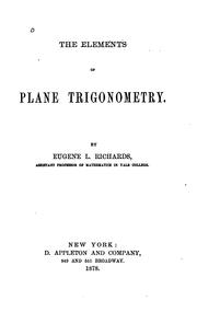 Cover of: Elements of Plane Trigonometry