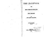 the-kalevala-the-epic-poem-of-finland-into-english-cover
