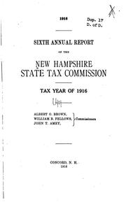 Annual Report by New Hampshire State Tax Commission, State Tax Commission, New Hampshire