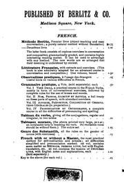 Methode Berlitz für den Unterricht in den neueren Sprachen by Maximilian Delphinus Berlitz