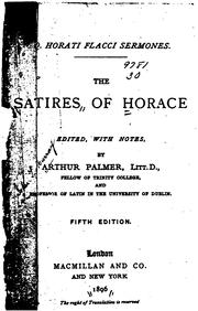 Cover of: The satires of Horace