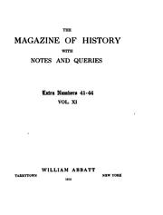 The Magazine of History with Notes and Queries by No name