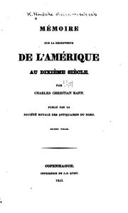 Cover of: Mémoires de la Société royale des antiquaires du nord