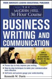 Cover of: The McGraw-Hill 36-Hour Course in Business Writing and Communication (36 Hour)