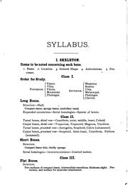 Syllabus of Lectures in Anatomy and Physiology, for Students of the State .. by Thomas Blanchard Stowell