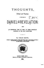 Cover of: Thoughts, Critical and Practical, on the Books of Daniel and the Revelation ...