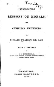 Cover of: Introductory Lessons on Morals, and Christian Evidences